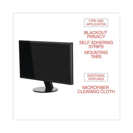 Innovera Blackout Privacy Monitor Filter for 23.8 Widescreen LCD, 16:9 IVRBLF238W